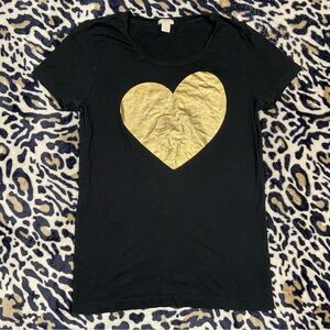 ‼️SOLD‼️ J. CREW heart tee size small